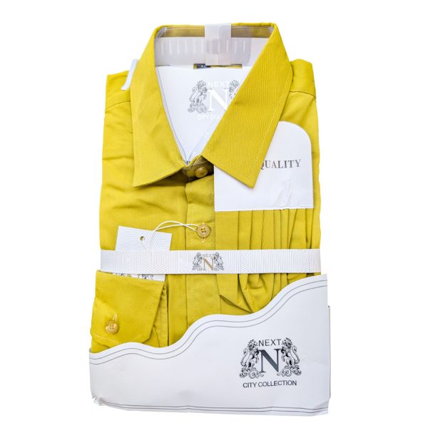 Next Long Sleeved Excellence for the Modern Man Shirt Gold