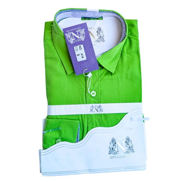 Next Long Sleeved Excellence for the Modern Man Shirt Green