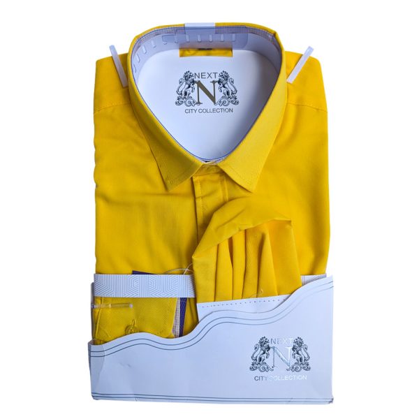 Next Long Sleeved Excellence for the Modern Man Shirt Yellow