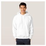 Unisex Hoodie Jumper White - Image 2