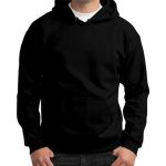 Unisex Hoodie Jumper Black - Image 5