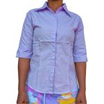 PEDO Womens 3/4 Sleeve Button Down Shirt Work Blouses - Image 9