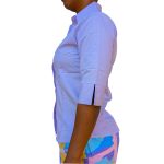 PEDO Womens 3/4 Sleeve Button Down Shirt Work Blouse - Image 3