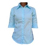 PEDO Womens 3/4 Sleeve Button Down Shirt Work Blouses - Image 4
