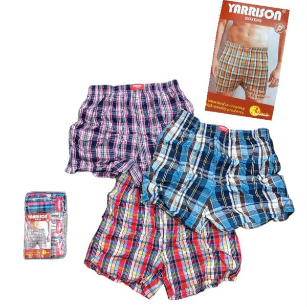 Yarrison 3 Piece Pack Set Boxers For Men